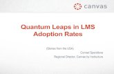 Conrad Spendlove, Canvas By Instructure: Quantum leaps in LMS adoption rates - stories from the US