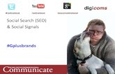 social seo and signals - Communicate Magazine Conference on Google+ for Brands