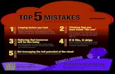 Internap - Top 5 Mistakes Not To Make In the Cloud Infographic