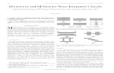 Microwave and millimeter-wave integrated circuits ... ... MICROWAVE and millimeter-wave integrated circuits
