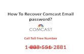1-888-551-2881 Comcast email password recovery, password reset