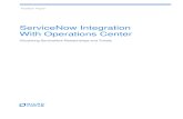 ServiceNow Integration - NetIQ  ServiceNow Integration Operations Center Visualizing ServiceNow Relationships and Tickets Position Paper