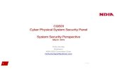 CQSDI Cyber Physical System Security Panel System Security ... - CQSDI Cyber Physical System Security