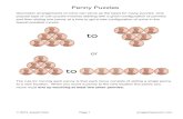 Coin Penny Moving Puzzles - A Magic The following diagrams show moves that ARE ALLOWED and moves that