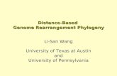 Distance-Based  Genome Rearrangement Phylogeny