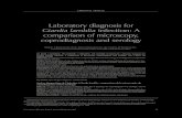 Laboratory diagnosis for Giardia lamblia infection: A ... Laboratory diagnosis for Giardia lamblia infection: