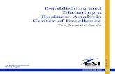Establishing and Maturing a Business Analysis Center of ...cdn. (877) 766-3337 Establishing and Maturing