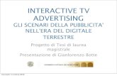 Gianlorenzo Botte - Interactive Tv Advertising - Tesicamp