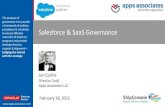 Salesforce  SaaS Governance - Apps  ??Salesforce  SaaS Governance Jon Collins Director, SaaS Apps Associates LLC ...   Product Roadmap ... ‒ Timeline for launch