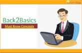 Back to Basics - Must know Concepts!