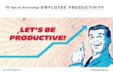 10 Tips for Increased Employee Productivity
