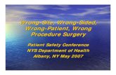 Wrong-Site, Wrong-Sided, Wrong Patient, Wrong Procedure Surgery