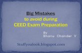 Big mistakes to avoid during CEED exam preparation
