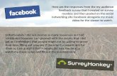 Survey Monkey and Facebook Audience Feedback