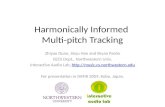 Harmonically Informed  Multi-pitch Tracking