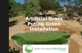 Artificial Grass Puting Green Installation