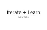 Iterate + learn - February 2016