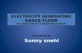 Electricity generating dance floor