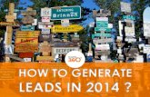 How to Generate Leads in 2014