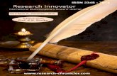 Research Innovator - research-  Research Innovator – International Multidisciplinary Research journal