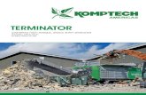 TerminaTor - terminator MOBILE The Terminator is a low speed, single-shaft shredder for all types of
