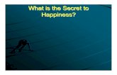 What is the Secret to Happiness? individuals with serious and persistent mental illness. multidisciplinary