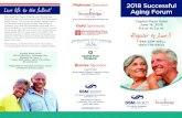 Live life to the fullest! Aging Live life to the fullest! 2018 Successful Aging Forum Capitol Plaza