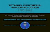 TETANUS, DIPHTHERIA, WHOOPING COUGH (Td/Tdap) diphtheria and pertussis factors in this vaccine, compared
