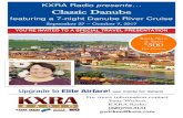 KXRA Radio presents Classic Danube Day 2: Thursday, September 28, 2017 Budapest, Hungary - Board Cruise