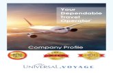 Your Dependable Travel Operator - Booking of international and domestic tickets (over 5000 airlines