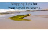 Blogging Tips for Your Small Business