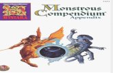 Mystara - monstrous compendium appendix