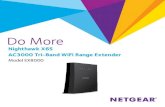 Nighthawk X6S AC3000 Tri-Band WiFi Range Extender Model After installation, you can log in to the extender