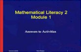 NCV 2 Mathematical Literacy Hands-On Training Module 1 Activities