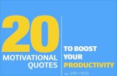 20 Motivational Quotes to Boost Your Productivity
