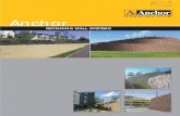Anchor retaining wall systems - ESI.  RETAINING WALL SYSTEMS. ... Anchor Diamond, Basalt Anchor Vertica ... connection between block facing and geogrid, ...