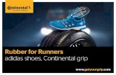 Rubber for Runners - adidas shoes, Continental grip