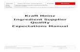 Kraft Heinz Ingredient Supplier Quality Expectations Manu Heinz... suppliers to Kraft Heinz must share