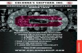 COLONNAâ€™S SHIPYARD, INC. ... Colonnaâ€™s Shipyard, Inc. n Colonnaâ€™s sHiPYarD, inC. Colonnaâ€™s Shipyard