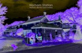 Norham Station - The Station Masterâ€™s House is built of sandstone under a Welsh slate roof with a