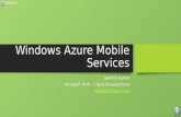 Windows Azure Mobile Services at ReBOOT Cloud Camp , Bangalore