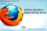 Open source and Open web (Mozilla) MozCampKashmir