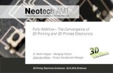 Fully Additive The Convergence of 3D Printing and 3D ... 3D Printing and 3D Printed Electronics 3D Printing