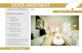 SILVER APARTMENT SILVER APARTMENT Capacity 4/6 people PROPERTY FEATURES 2 Bedrooms 1 King Size Bed 2
