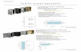PURITY GLASS BRACKETS SIDE VIEW 30mm 10mm SIDE VIEW 6mm - purity hardware PURITY GLASS BRACKETS I 8mm