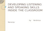 Developing listening and speaking skills