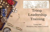 Troop Leadership Training Troop 604 Monterey Bay Area Council