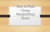 How to Find Cheap Weightlifting Shoes