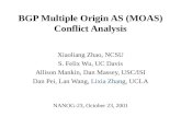 BGP Multiple Origin AS (MOAS) Conflict Analysis