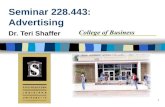 Seminar 228.443: Advertising